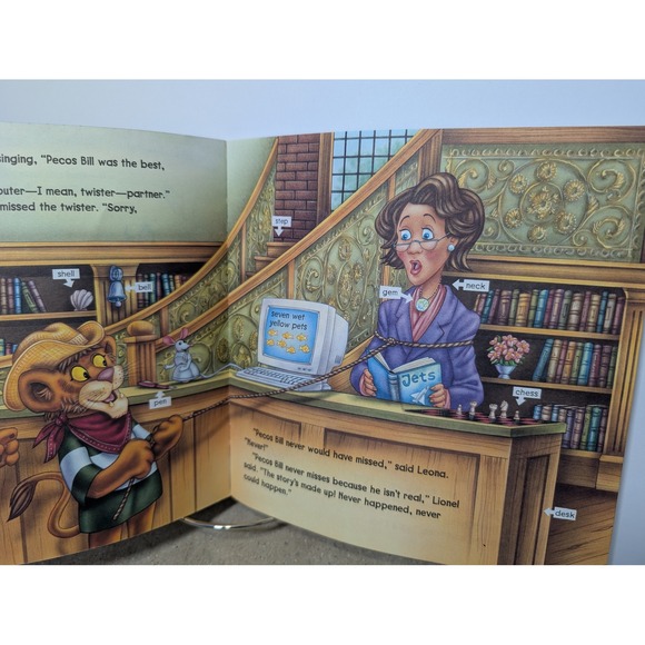 Between The Lions Pecos Bill Make A Word Wheel Interactive Childrens Golden Book - Picture 12 of 12